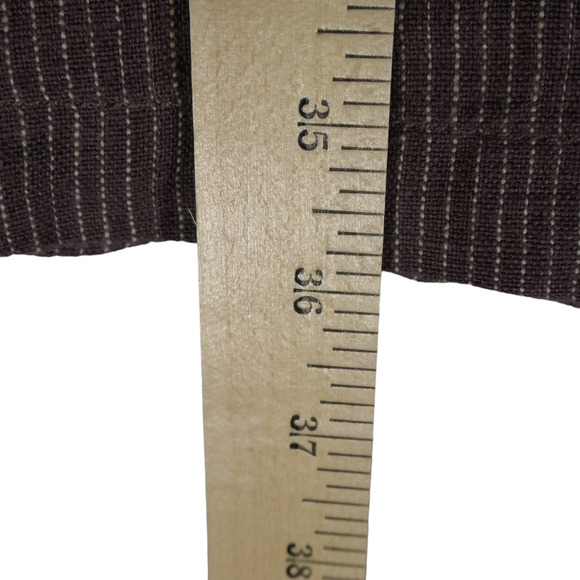 Garnet Hill Dress Womens 8 Striped 100% Linen Short Sleeve Sheath Shift Classic - Picture 8 of 12